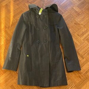 Soia & Kyo Charcoal Double-Breasted Pea Coat